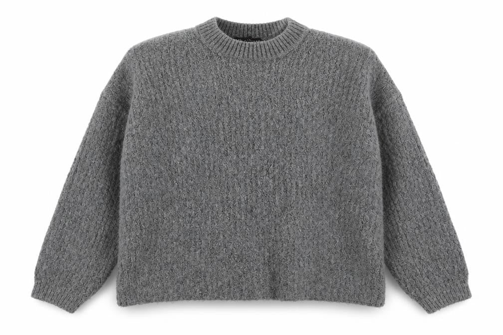 Marks and Spencer Womens Grey High Neck  Acrylic Pullover Jumper Size M