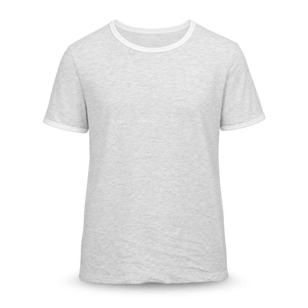 Primark Girls Grey  Cotton Ringer T-Shirt Size 13-14 Years Crew Neck