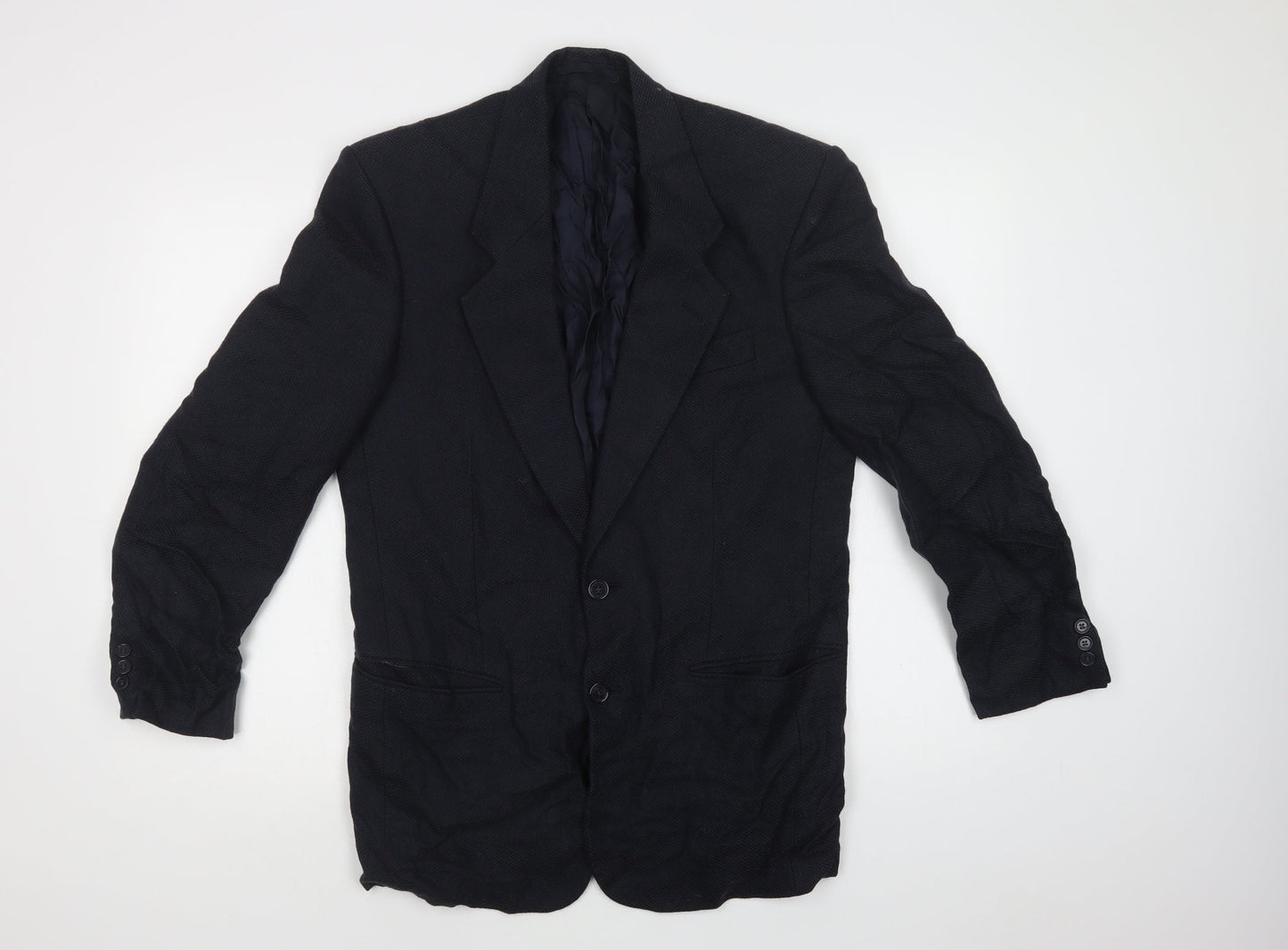 Conqueror Mens Blue   Jacket Blazer Size 38  Button