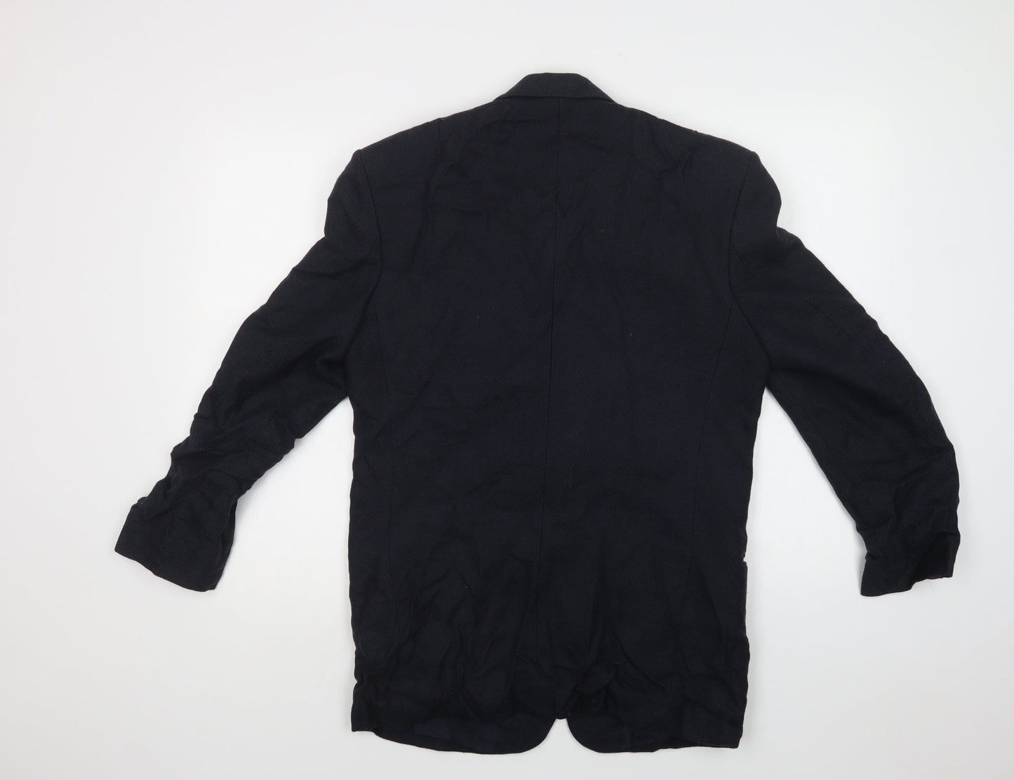 Conqueror Mens Blue   Jacket Blazer Size 38  Button