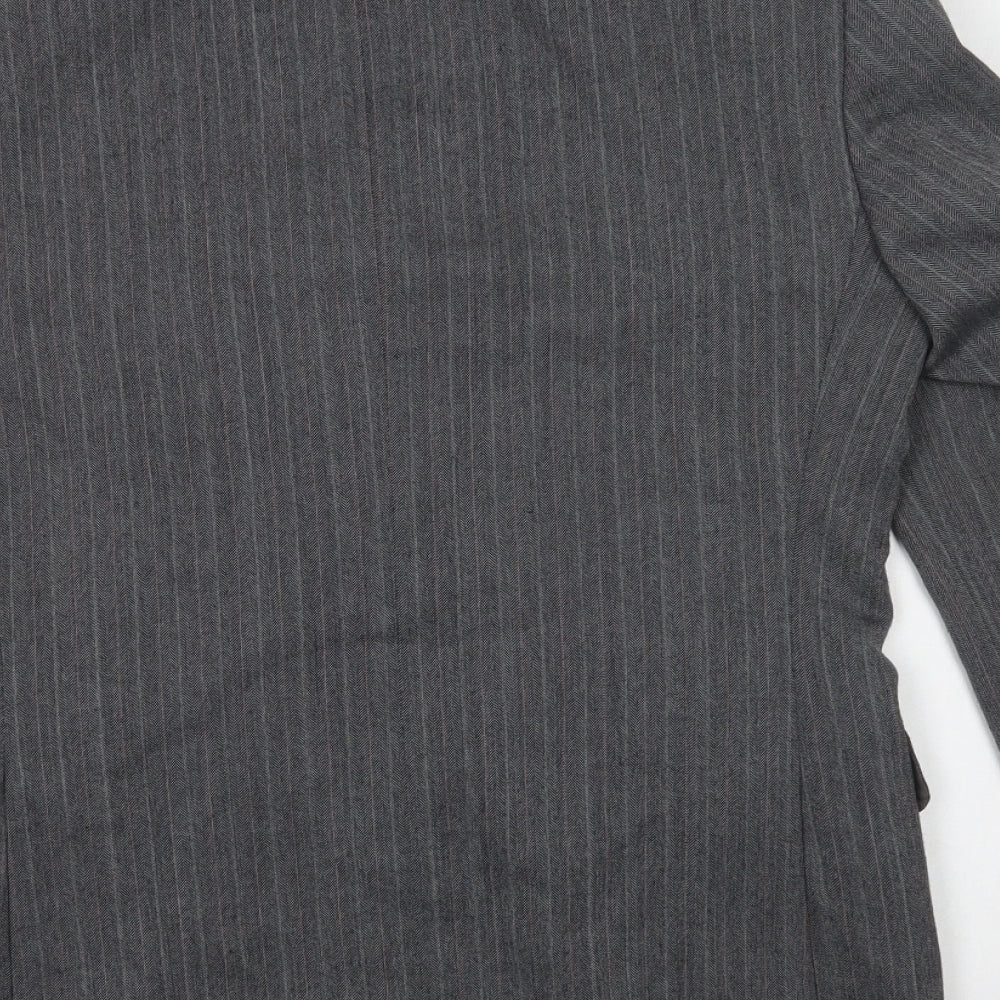 M&S Mens Grey   Jacket Blazer Size M  Button