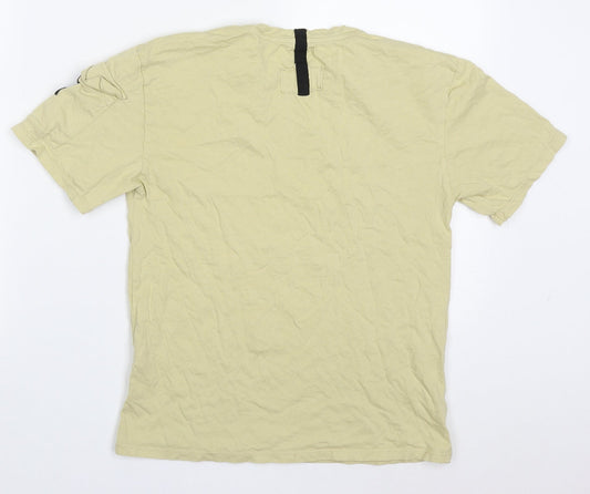 Zara Boys Beige  Cotton Basic T-Shirt Size 10 Years Crew Neck Pullover - Noisy Club