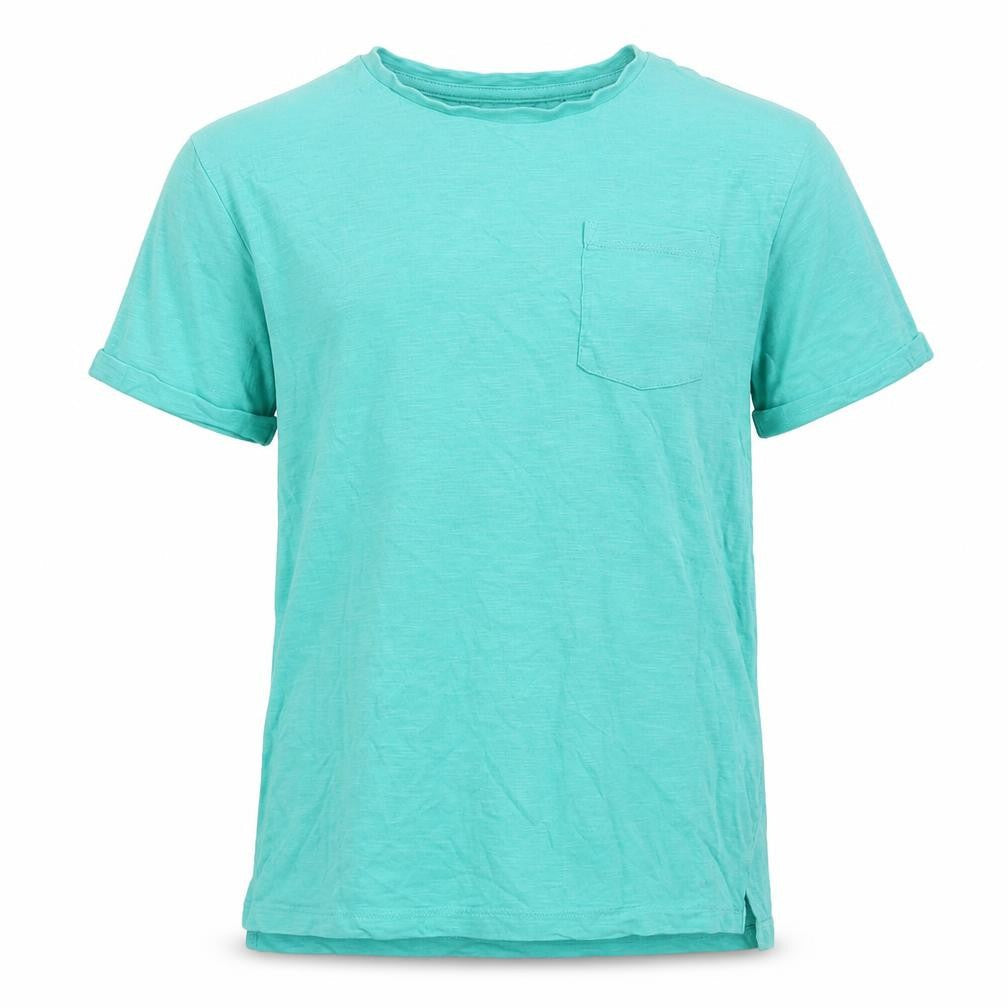 Next Boys Blue  Cotton Basic T-Shirt Size 10 Years Crew Neck Pullover
