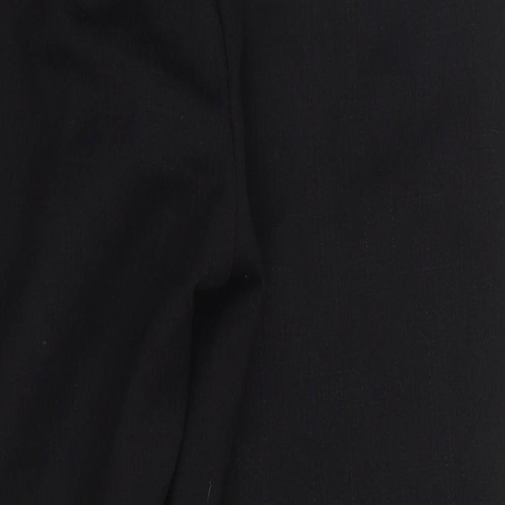 PRETTYLITTLETHING Womens Black  Polyester Trousers  Size 10 L26 in Regular Drawstring