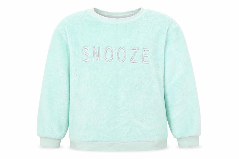 George Boys Blue Solid Polyester  Pyjama Top Size 8-9 Years   - Snooze