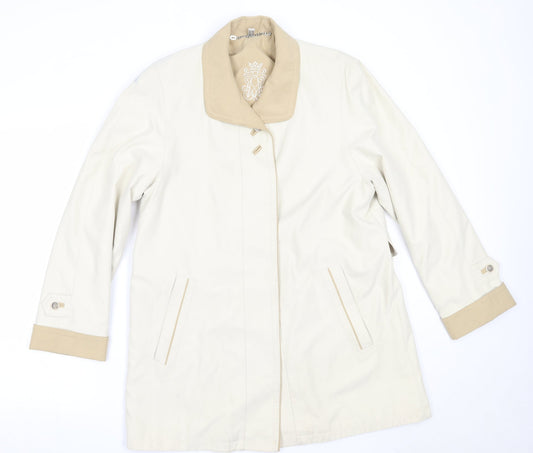Preworn Womens Beige   Jacket Coat Size 10