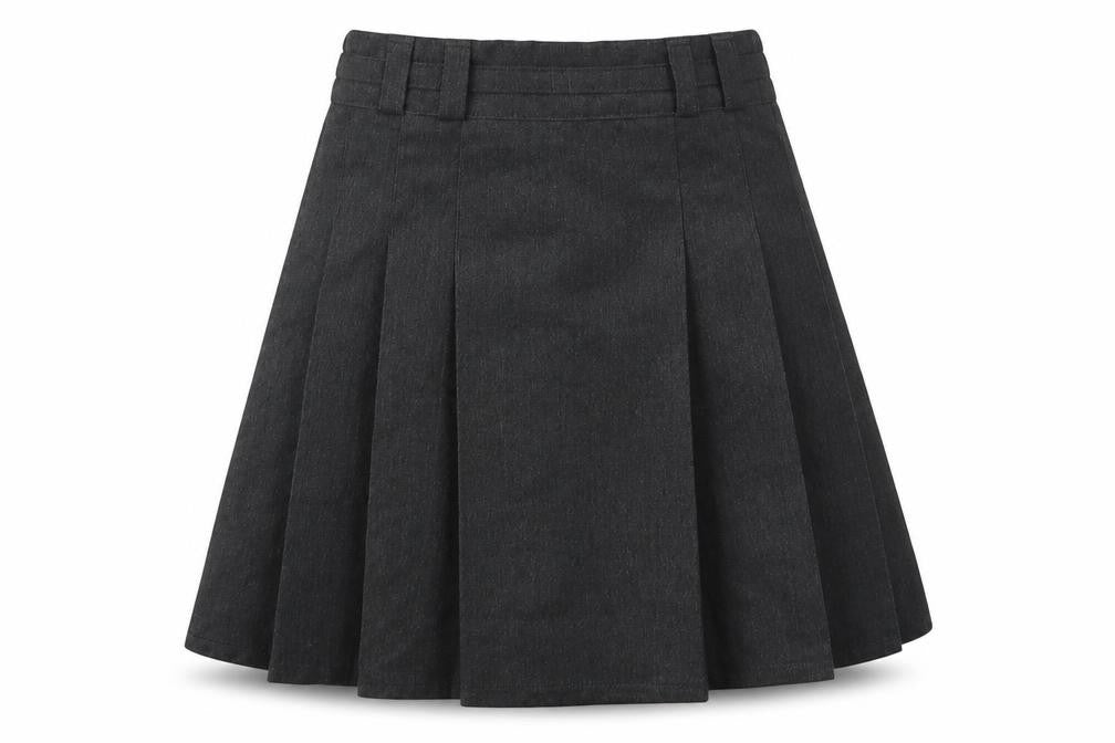 Dunnes Girls Grey  Polyester Pleated Skirt Size 4 Years  Regular  - School Wear