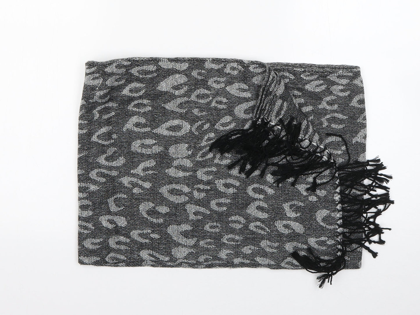 Preworn Womens Grey Animal Print   Shawl/Wrap