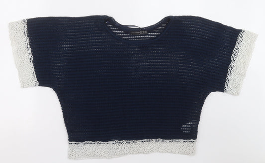 Primark Womens Blue  Polyester Pullover Sweatshirt Size 12  Pullover