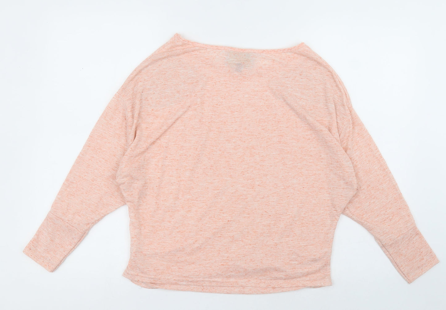parisian Womens Pink Fair Isle Linen Pullover Sweatshirt Size L  Pullover