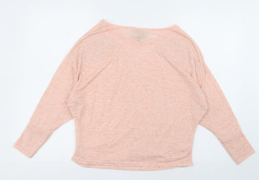 parisian Womens Pink Fair Isle Linen Pullover Sweatshirt Size L  Pullover