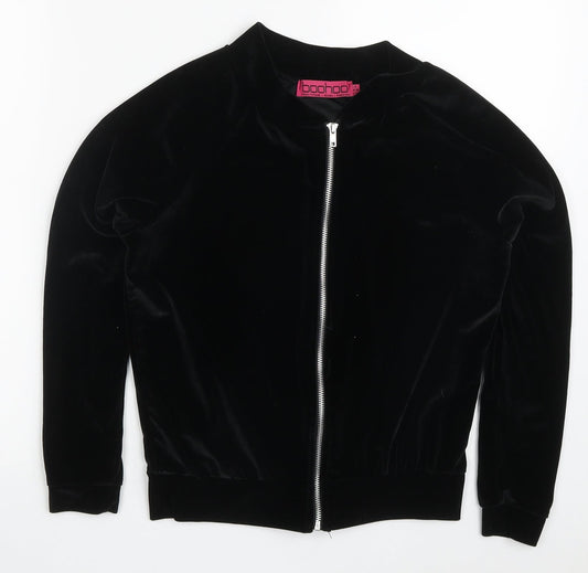Boohoo Womens Black   Jacket  Size 8  Zip