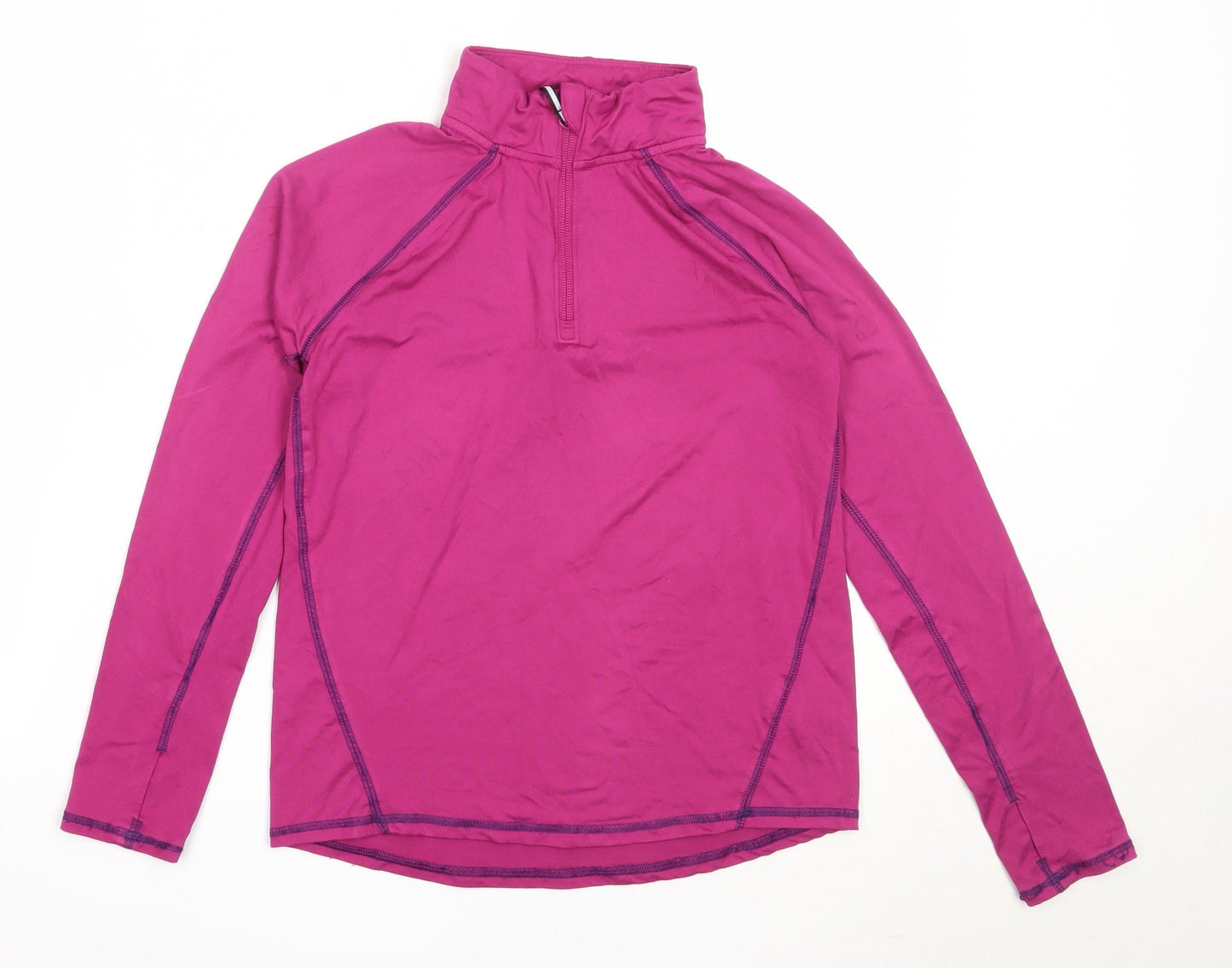 Amazon Girls Pink  Polyester Henley Sweatshirt Size 10 Years