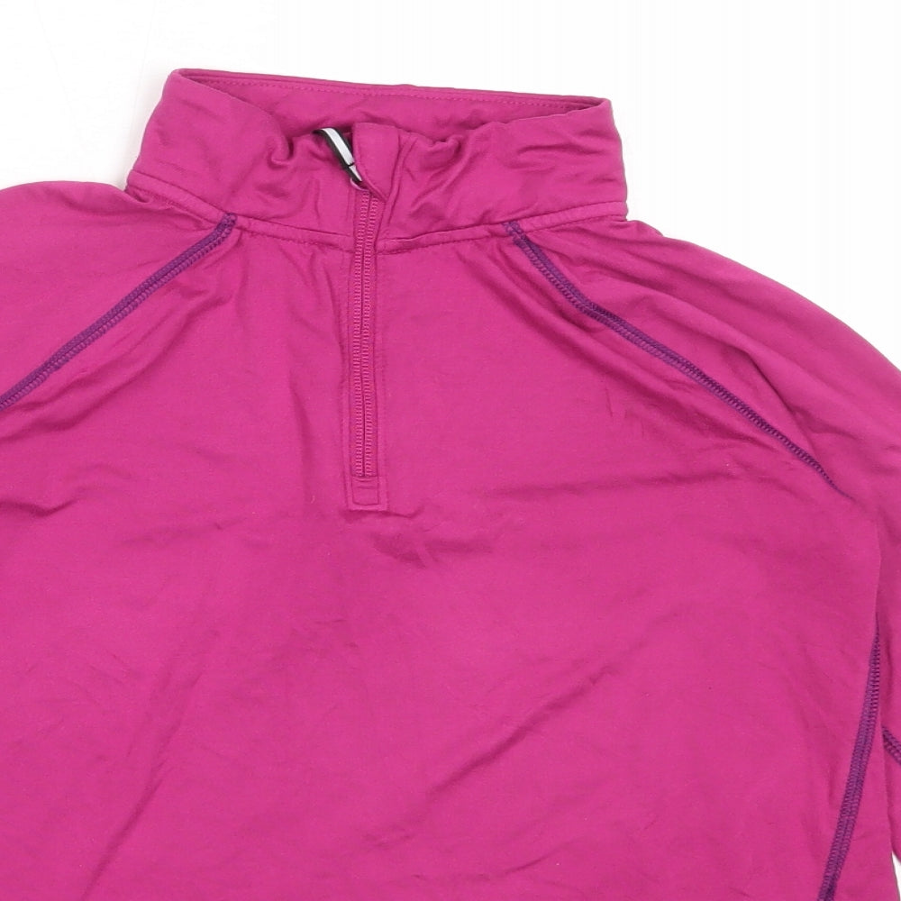 Amazon Girls Pink  Polyester Henley Sweatshirt Size 10 Years