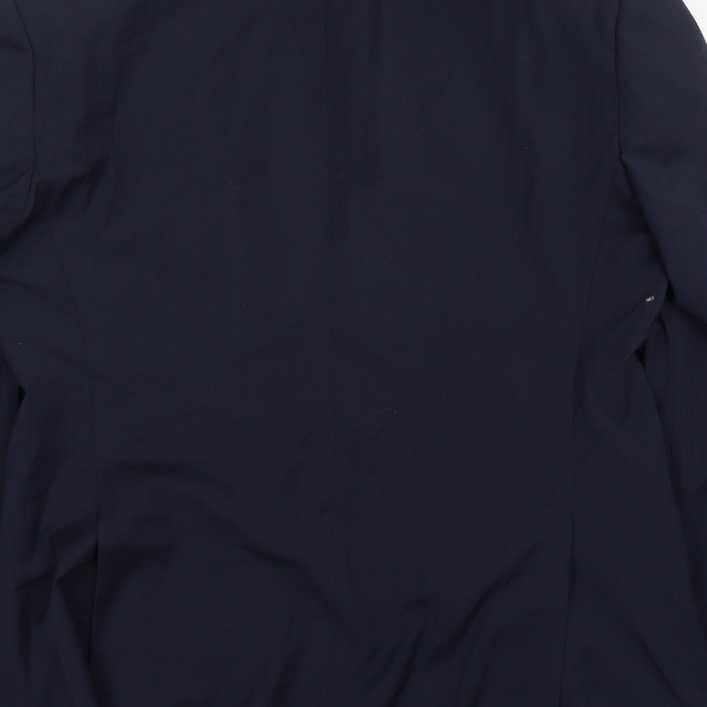 M&S Mens Blue  Wool Jacket Suit Jacket