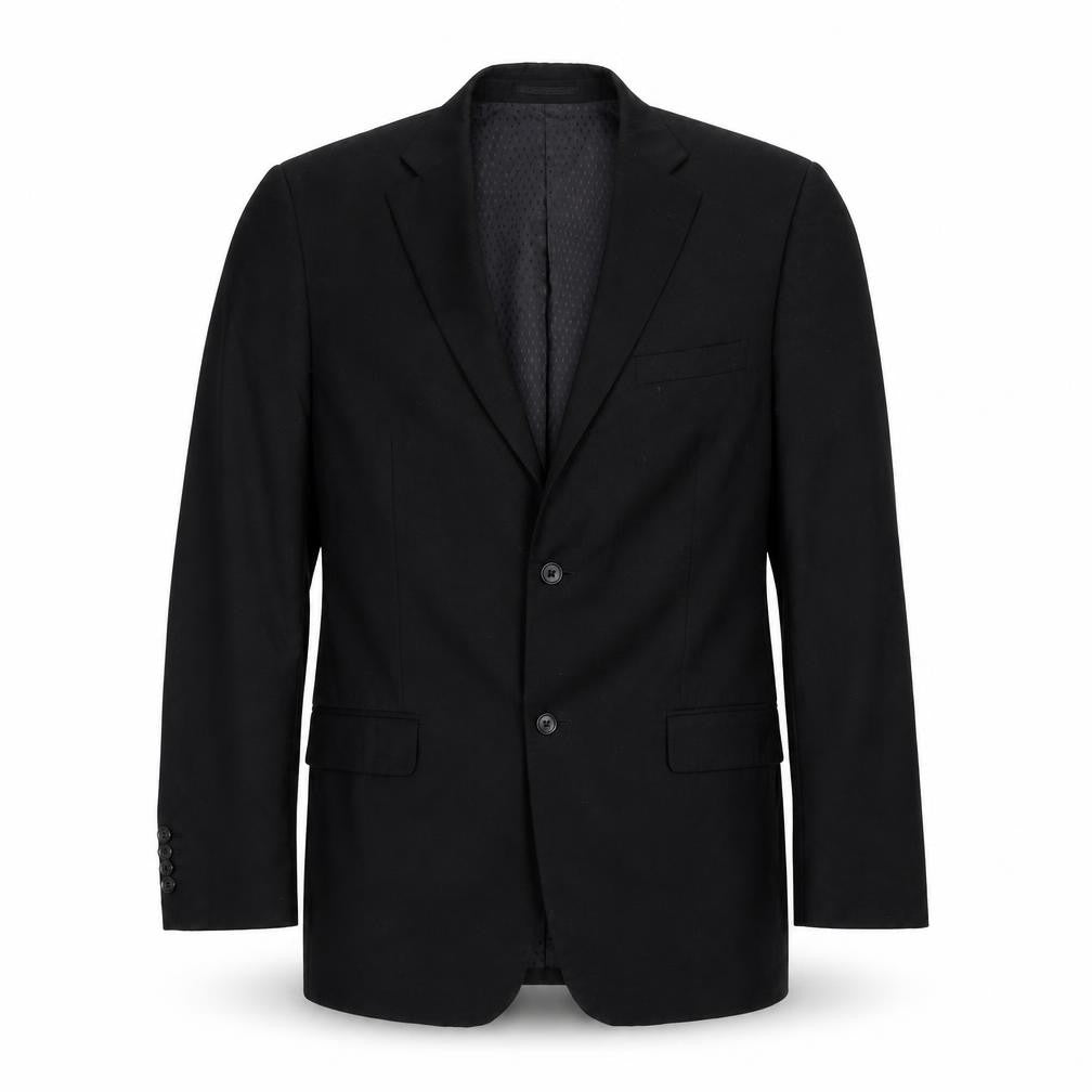 U&I Mens Black  Polyester Jacket Suit Jacket