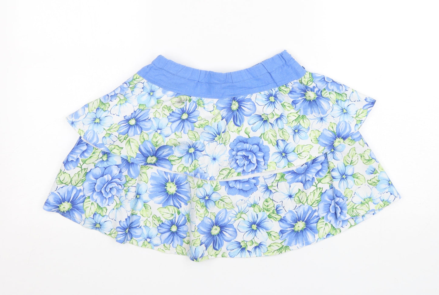 Preworn  Womens Multicoloured Floral Polyester Mini Skirt Size 10