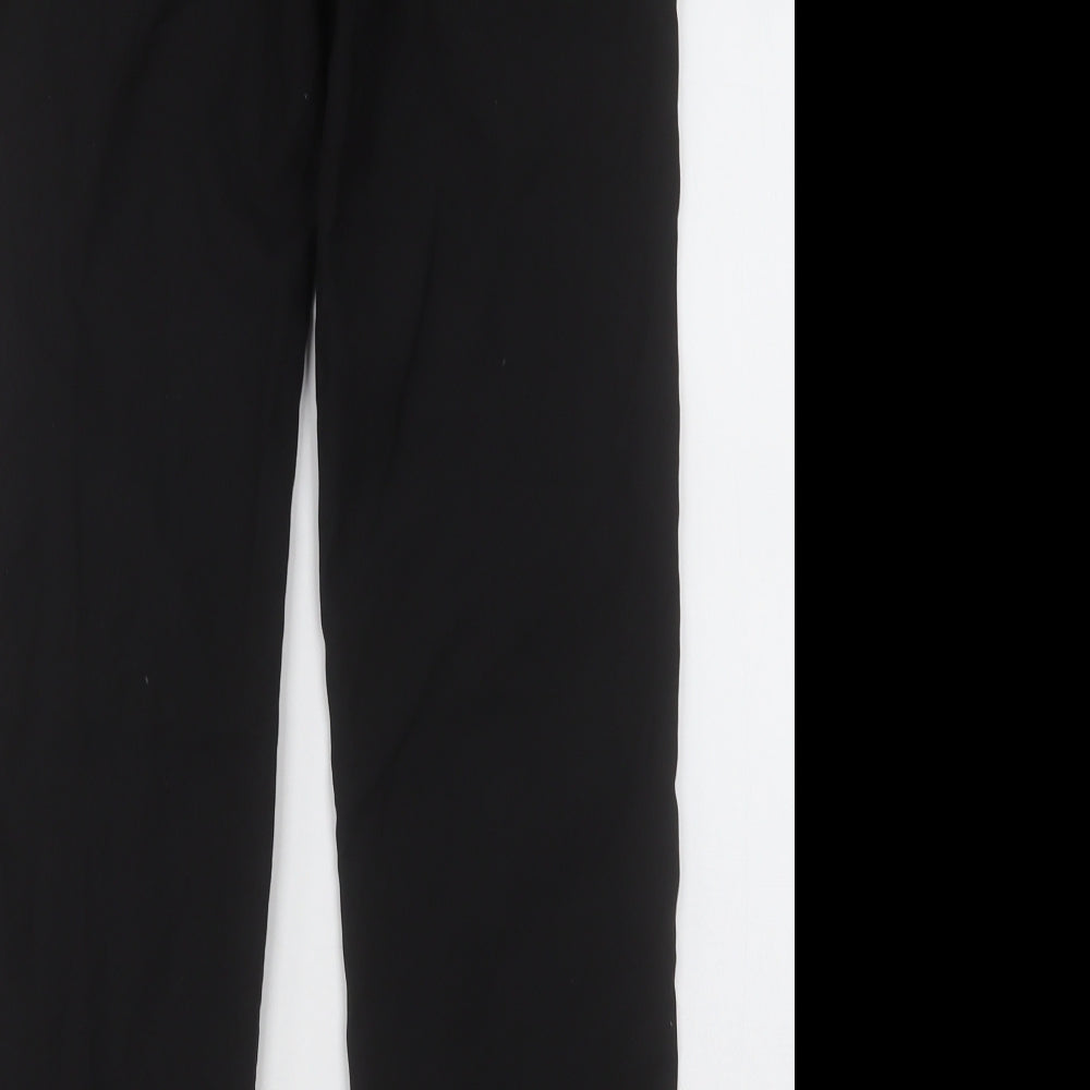 NEXT Mens Black  Polyester Capri Trousers Size 30 L31 in Regular Button