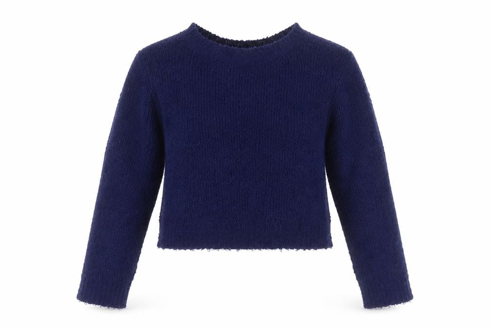 H&M Womens Blue Crew Neck  Acrylic Pullover Jumper Size S