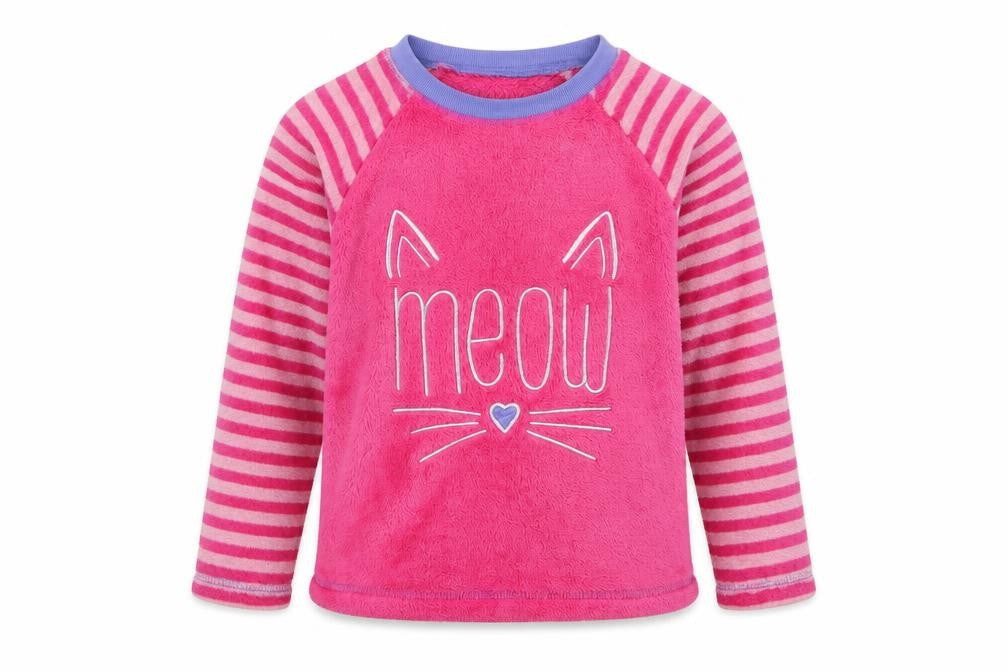 Dunnes Girls Pink  Polyester Top Pyjama Top Size 7-8 Years   - Meow