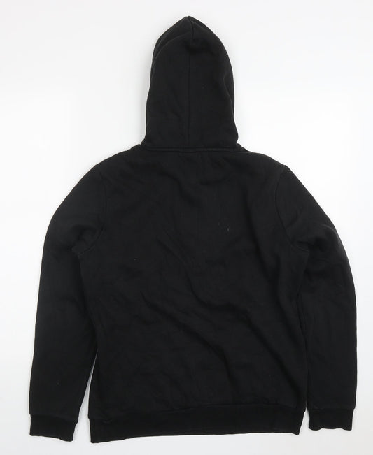 PUMA Womens Black  Cotton Pullover Hoodie Size 14  Pullover