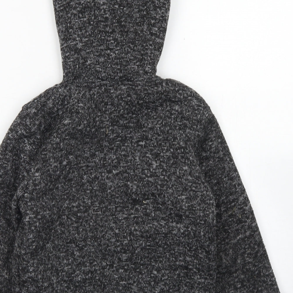 Primark Boys Grey  Polyester Full Zip Hoodie Size 5-6 Years  Zip