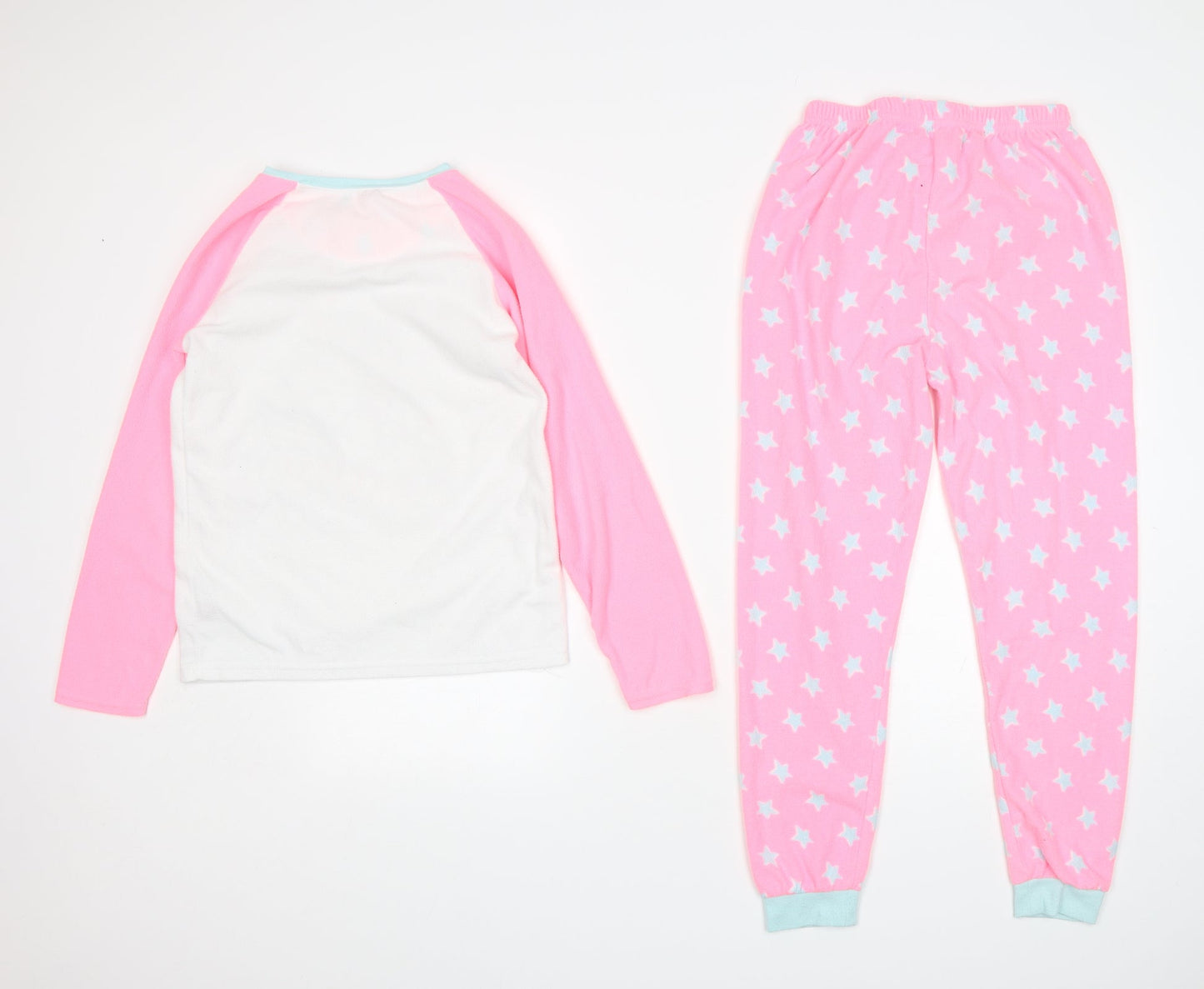 Primark Girls Multicoloured  Polyester  Pyjama Set Size 10-11 Years   - Unicorn