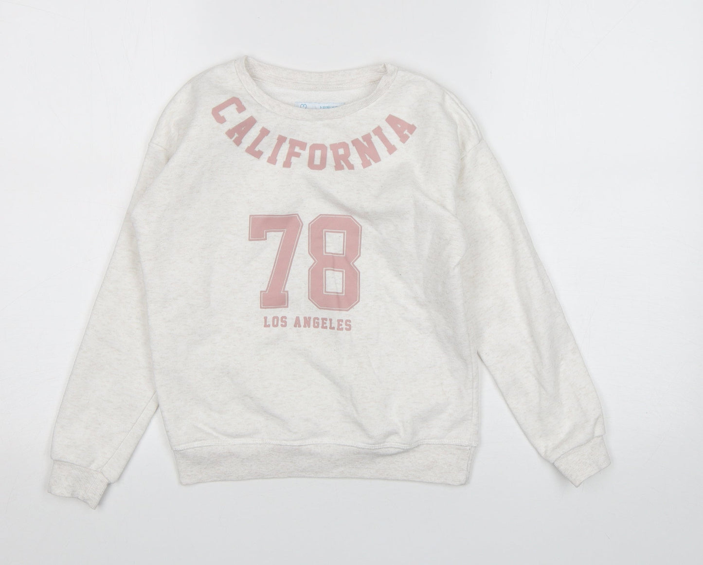 Primark Girls Beige  Cotton Pullover Sweatshirt Size 9-10 Years