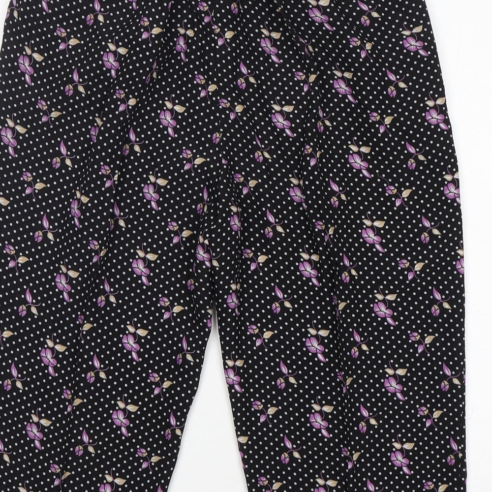 fashion  Womens Black Polka Dot  Skimmer Shorts Size 2XL L18 in Regular