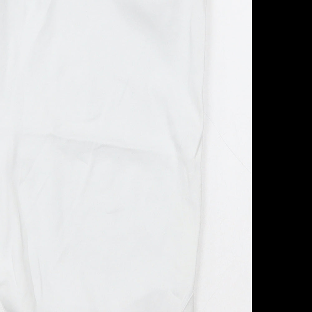 NEXT Girls White  Cotton Bodysuit One-Piece Size 2-3 Years  Button - Unisex