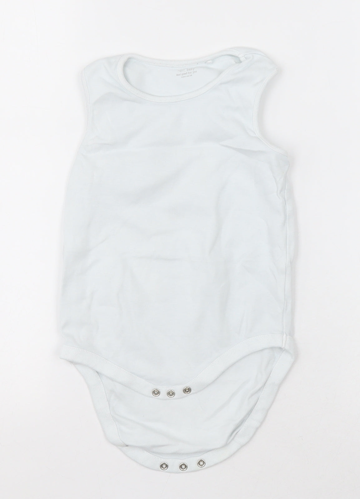 NEXT Girls White  Cotton Bodysuit One-Piece Size 2-3 Years  Button