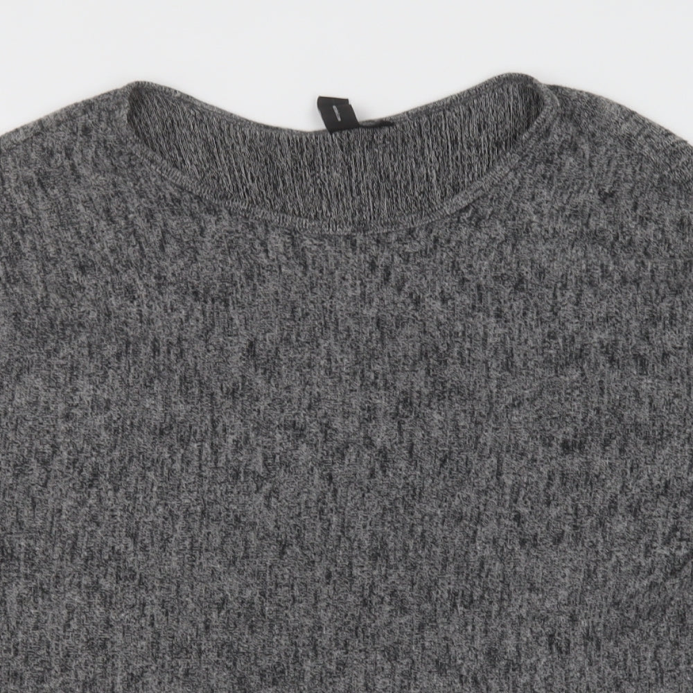 IZABEL LONDON Womens Grey  Polyester Pullover Sweatshirt Size 12  Pullover