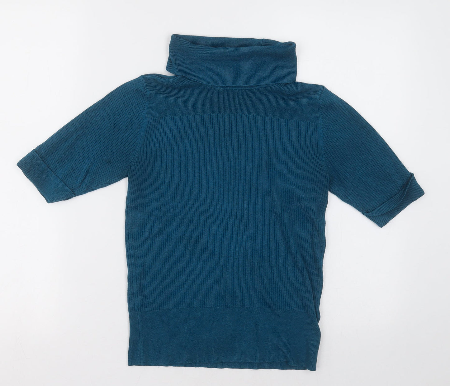 Marks and Spencer Womens Blue  Viscose Pullover Sweatshirt Size 12  Pullover