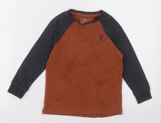 NEXT Boys Brown  Cotton Pullover Sweatshirt Size 3 Years  Pullover