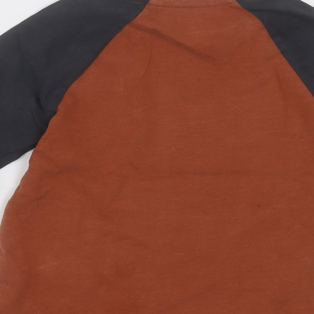 NEXT Boys Brown  Cotton Pullover Sweatshirt Size 3 Years  Pullover