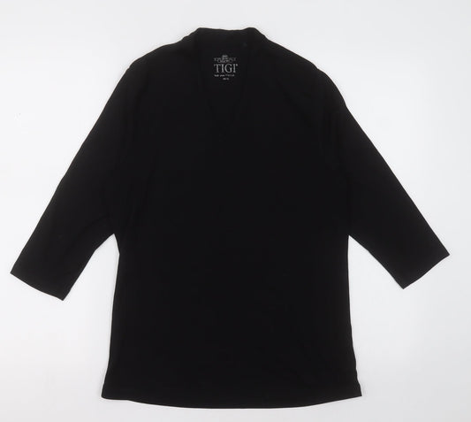 tigi Womens Black  Polyester Pullover Sweatshirt Size 14  Pullover