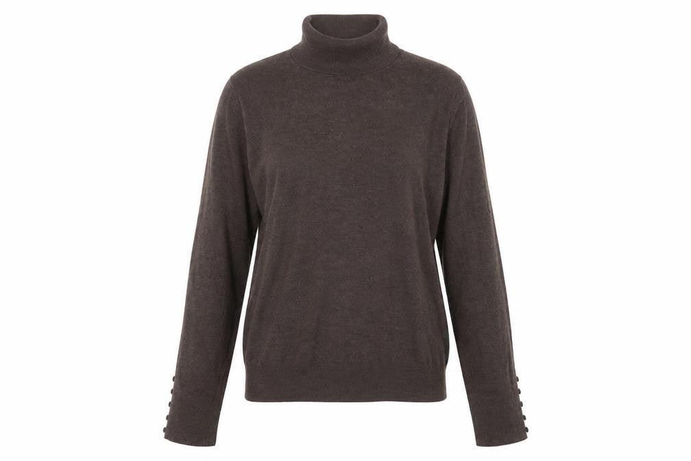 Dunnes Womens Brown  Viscose Pullover Sweatshirt Size 12  Pullover