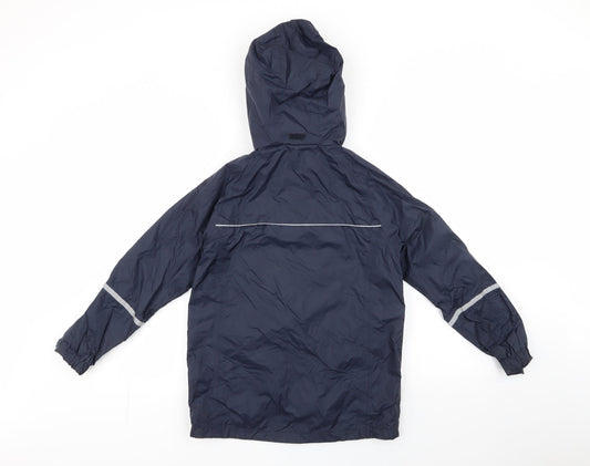 Civit Boys Black   Anorak Jacket Size 9-10 Years  Zip