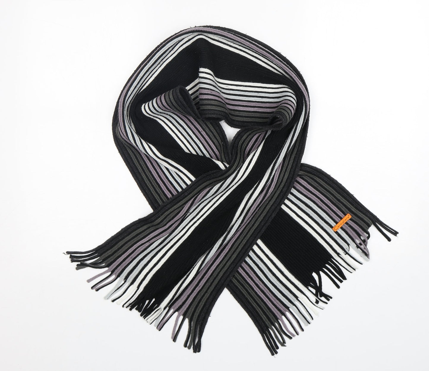 Consigliere Mens Multicoloured Striped  Scarf  Size Regular