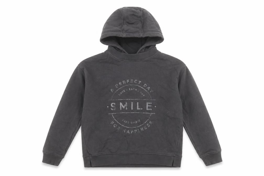 NEXT Girls Black  100% Cotton Pullover Hoodie Size 8 Years   - Free Spirit