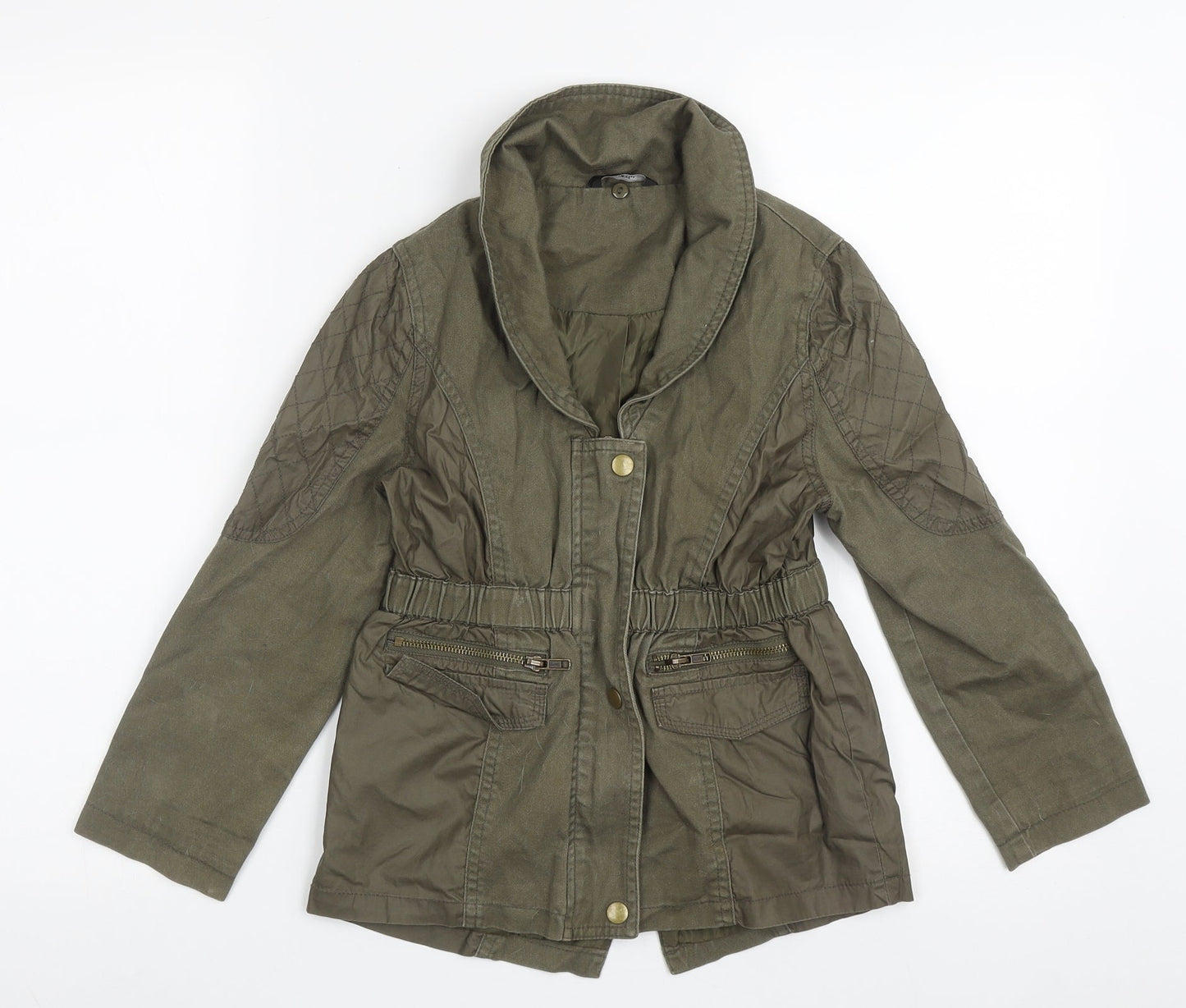 George Girls Green   Basic Jacket Jacket Size 7-8 Years  Zip