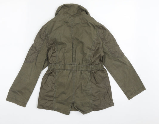 George Girls Green   Basic Jacket Jacket Size 7-8 Years  Zip