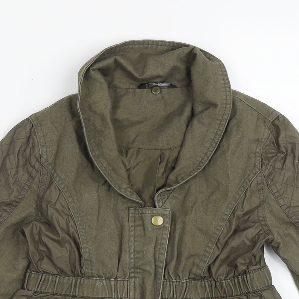 George Girls Green   Basic Jacket Jacket Size 7-8 Years  Zip