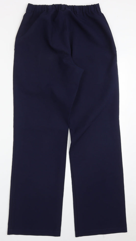 Tailored Image Womens Blue  Polyester Capri Trousers Size 10 L30 in Regular Button