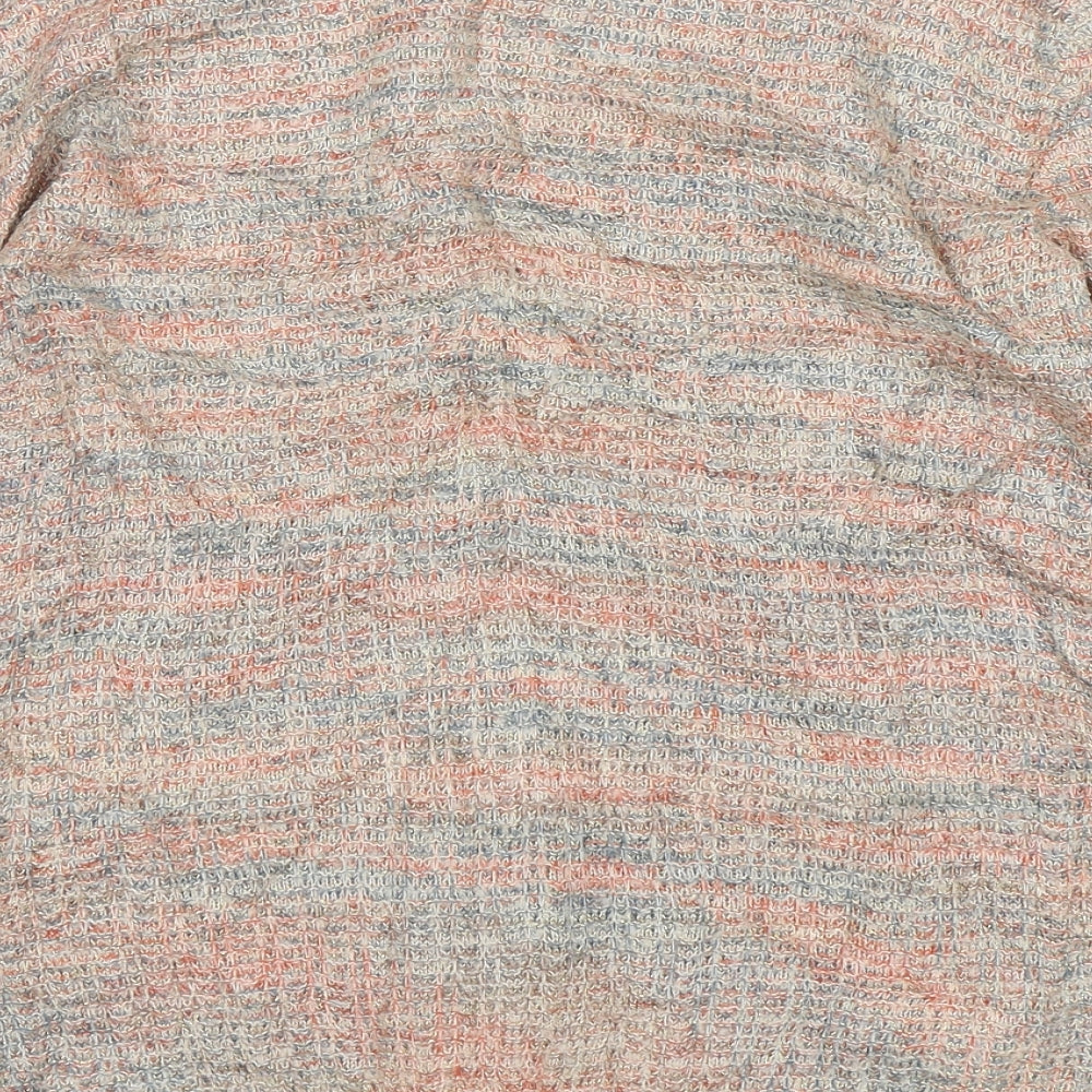 Frenchi Womens Multicoloured Round Neck Striped Cotton Pullover Jumper Size S