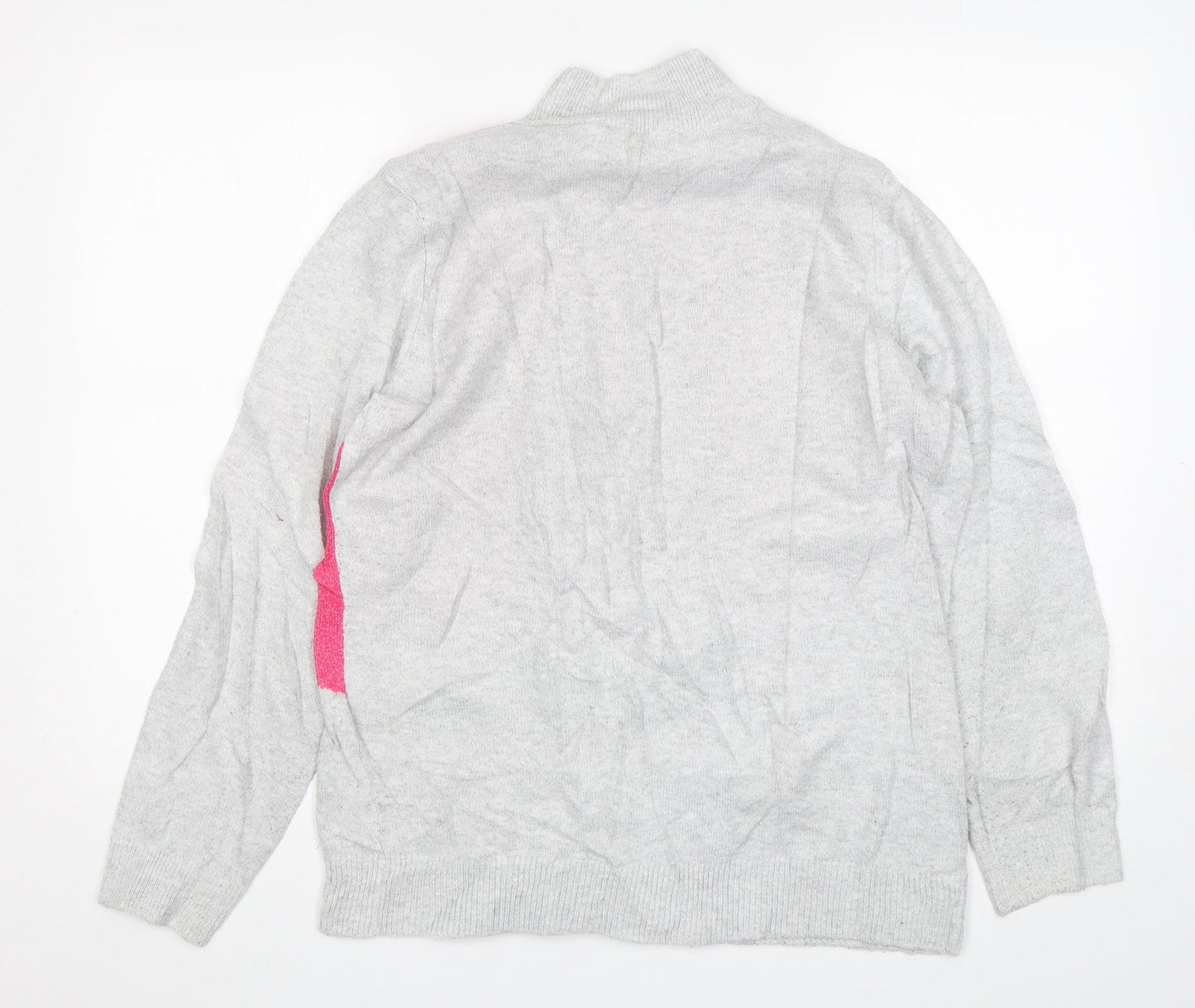 Bonmarche Womens Multicoloured Mock Neck  Polyester Pullover Jumper Size 16