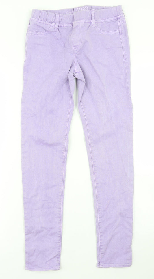 Gap Girls Purple  Cotton Jegging Jeans Size 12 Years  Regular