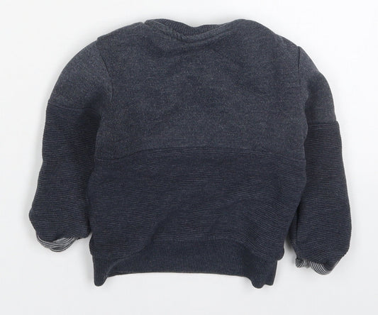 Primark Boys Blue  Cotton Basic T-Shirt Size 18-24 Months Crew Neck Pullover - Happy Little One