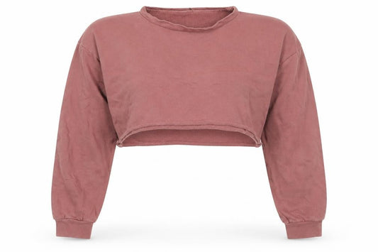 PRETTYLITTLETHING Womens Pink  Cotton Pullover Sweatshirt Size 6  Pullover