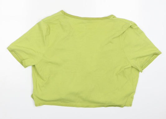 Country Casuals Womens Green V-Neck  Viscose Cardigan Jumper Size 14